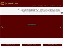 Tablet Screenshot of interfaces.cl